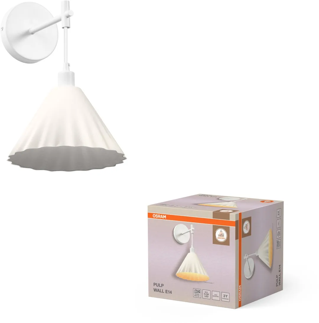 Osram Decor Pulp Wandlamp E14 - Wit