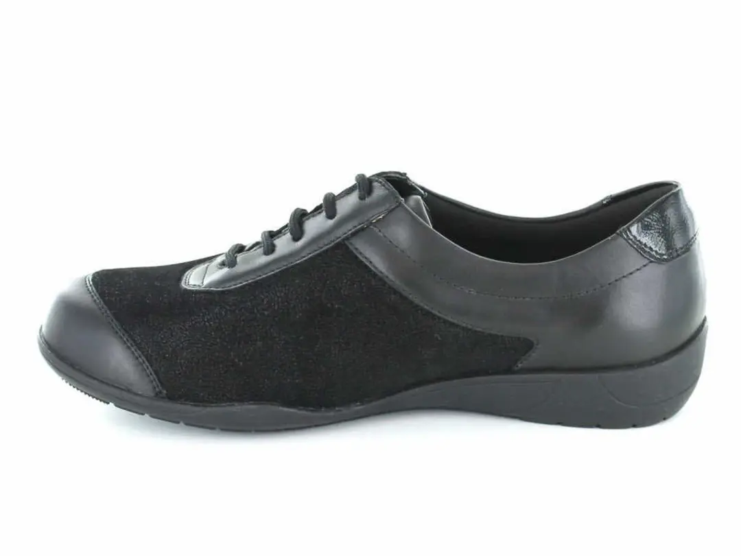 Waldläufer Dames Veterschoenen - Zwart - afbeelding 2 van 6