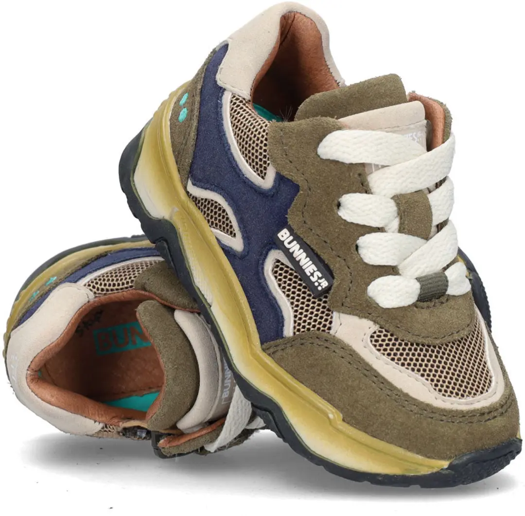 BunniesJR Chase Chunky Kindersneakers - Legergroen - afbeelding 6 van 6