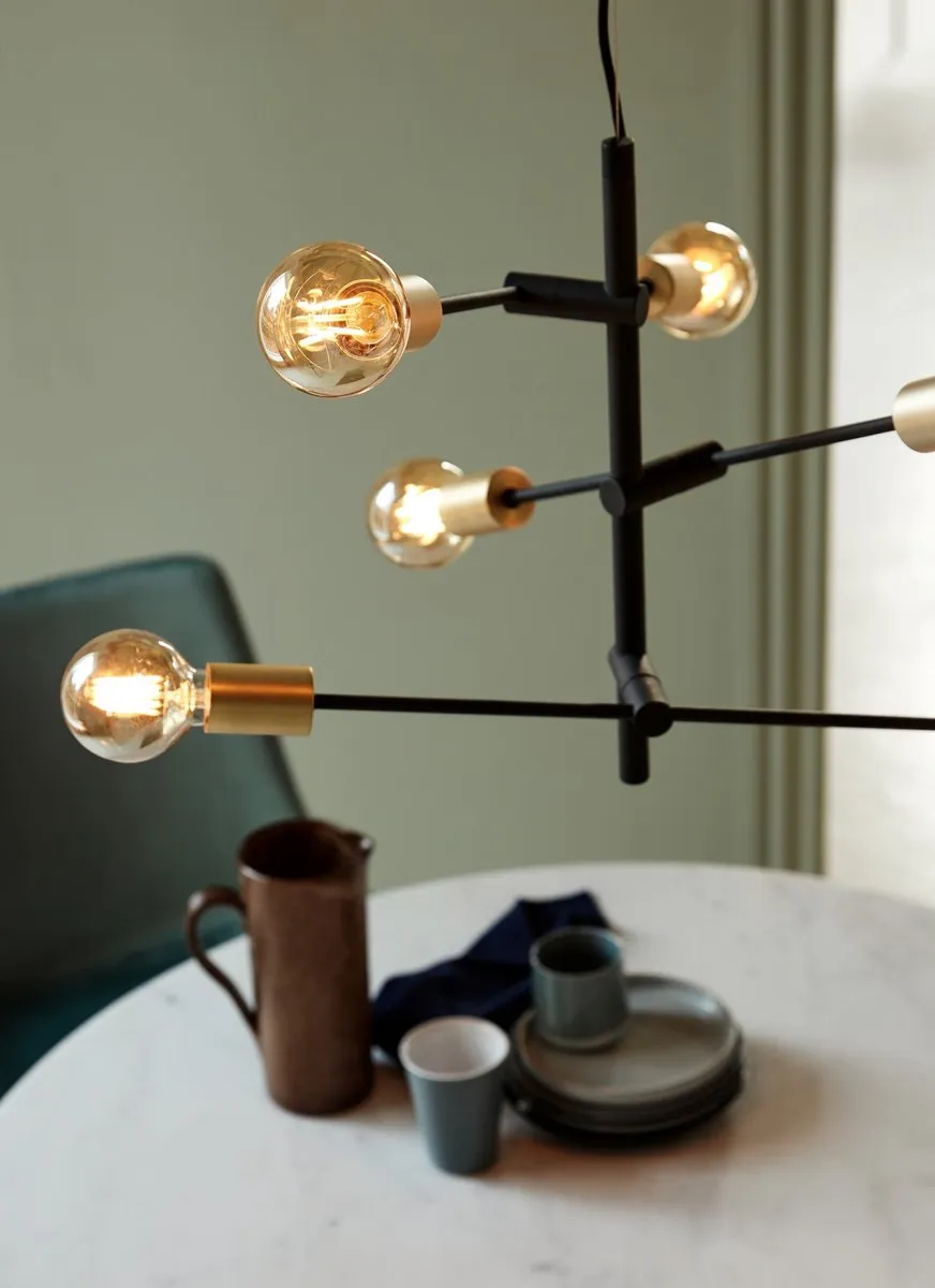 Nordlux Josefine Hanglamp 6xE27 - Zwart
