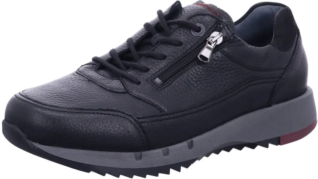Waldläufer Heren Veterschoenen Zwart