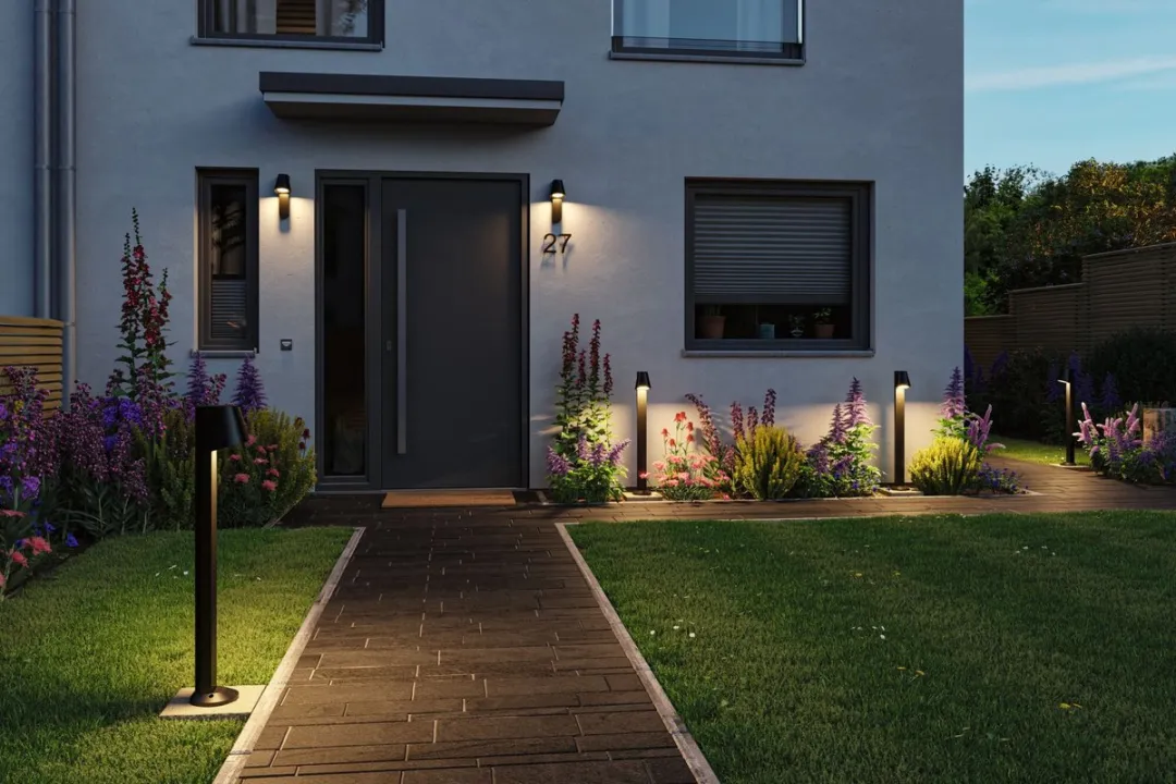 Paulmann Caissa LED Bolderlamp Schemergestuurd - 9W 700lm 3000K IP44 Antraciet