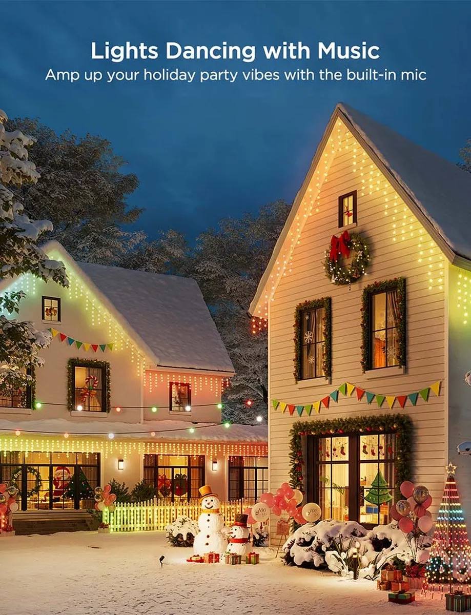 Govee Icicle Lights 10m - 400 LED Multicolor