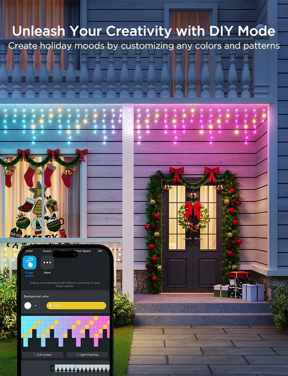 Govee Icicle Lights 10m - 400 LED Multicolor