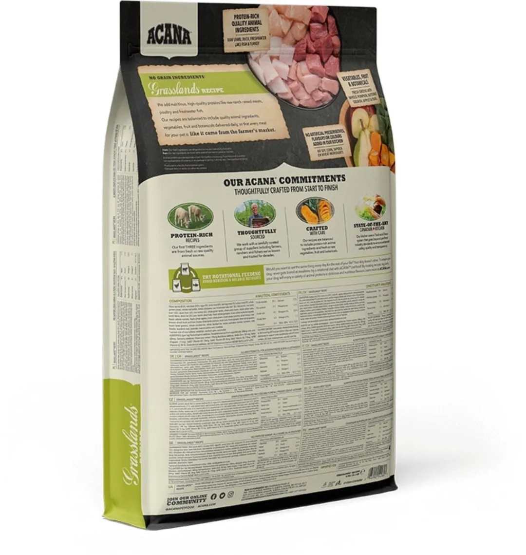 Acana Regionals Grasslands Dog Lam&Eend&Witvis - Hondenvoer - 6 kg