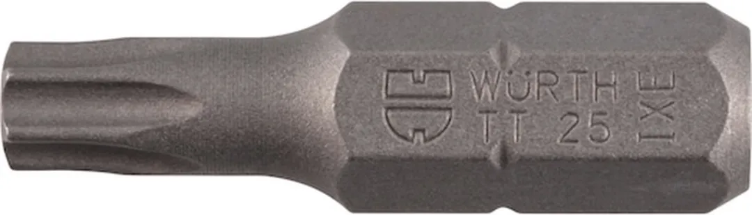 Würth TX20 Bit met boring 6,3mm - 5 Stuks