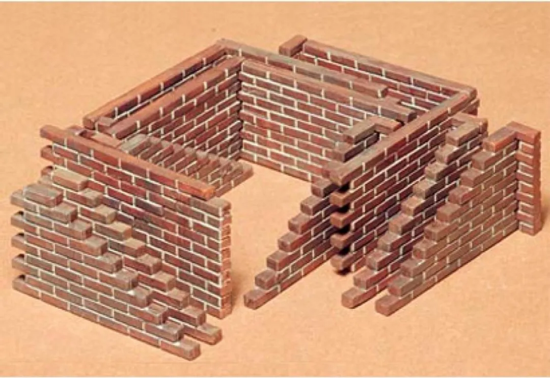 Tamiya 35028 Brick Wall Diorama Modelbouwpakket - 1:35 - Multi