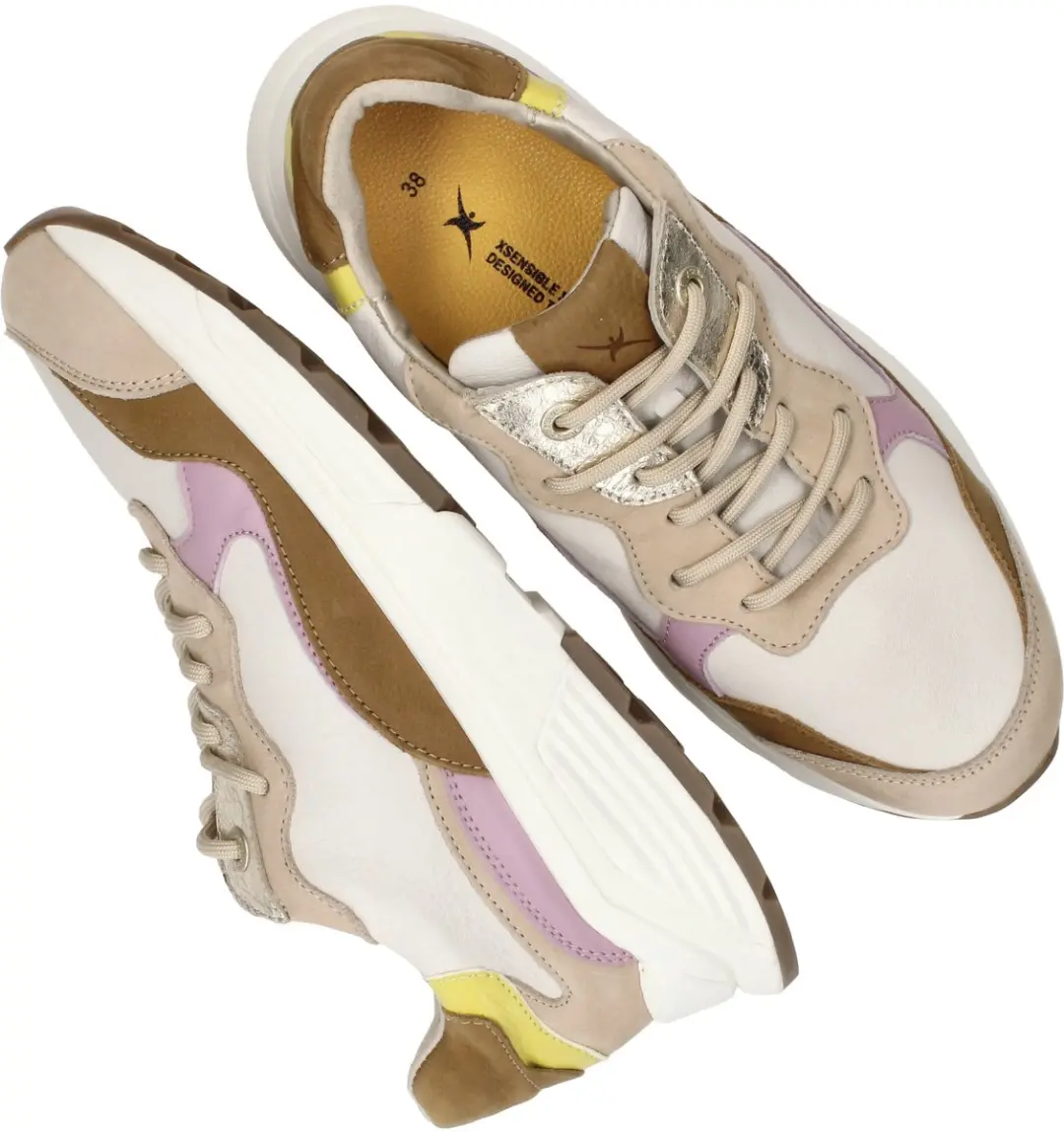 Xsensible Rainbow Stretchwalker Sneakers - Dames - Multi - Maat:38 - afbeelding 5 van 6