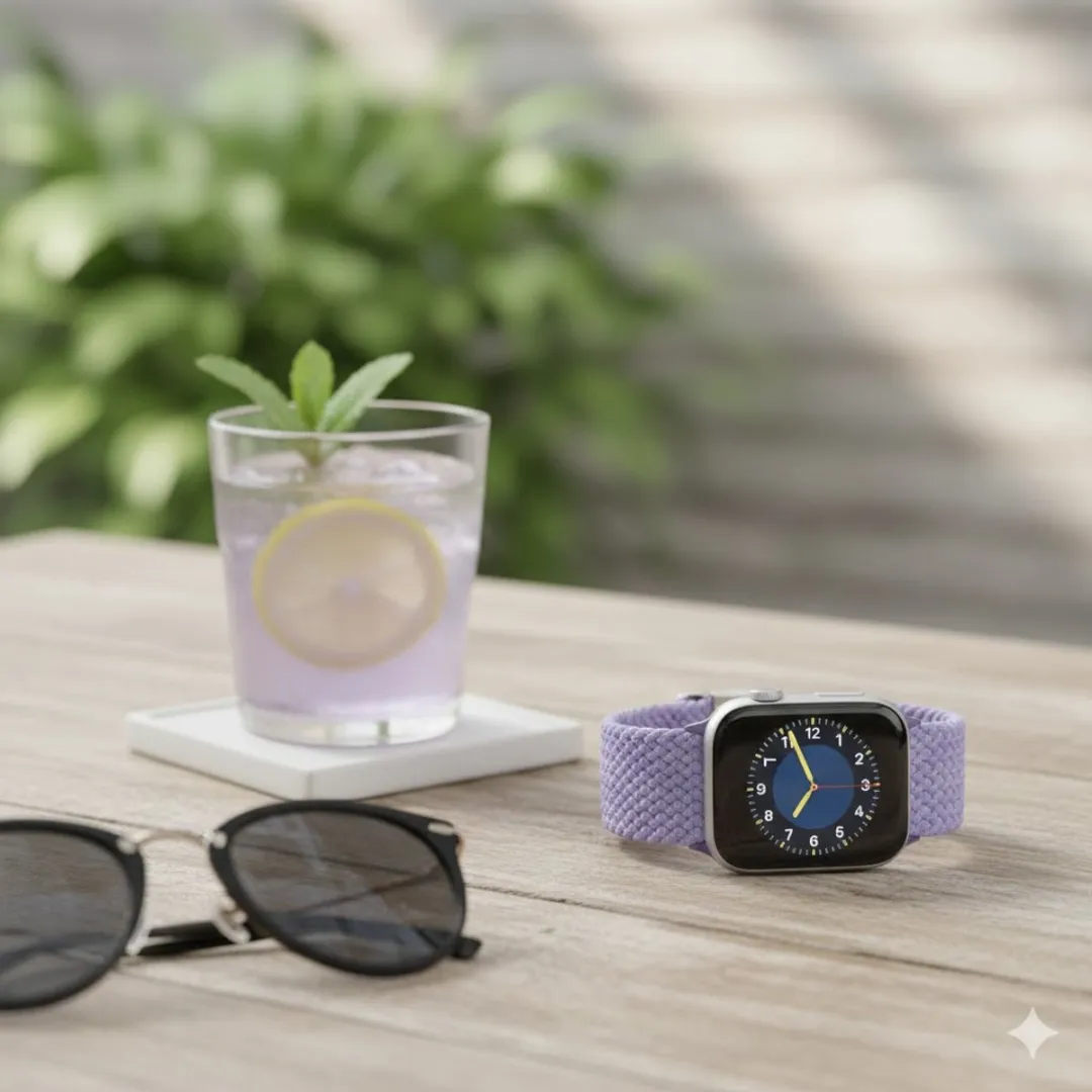 NUVEX Paars Horlogebandje Apple Watch 38-42mm - Elastisch