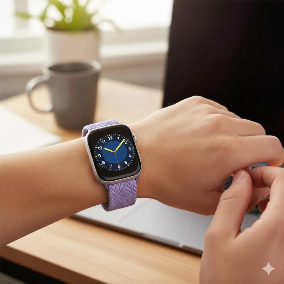 NUVEX Paars Horlogebandje Apple Watch 38-42mm - Elastisch
