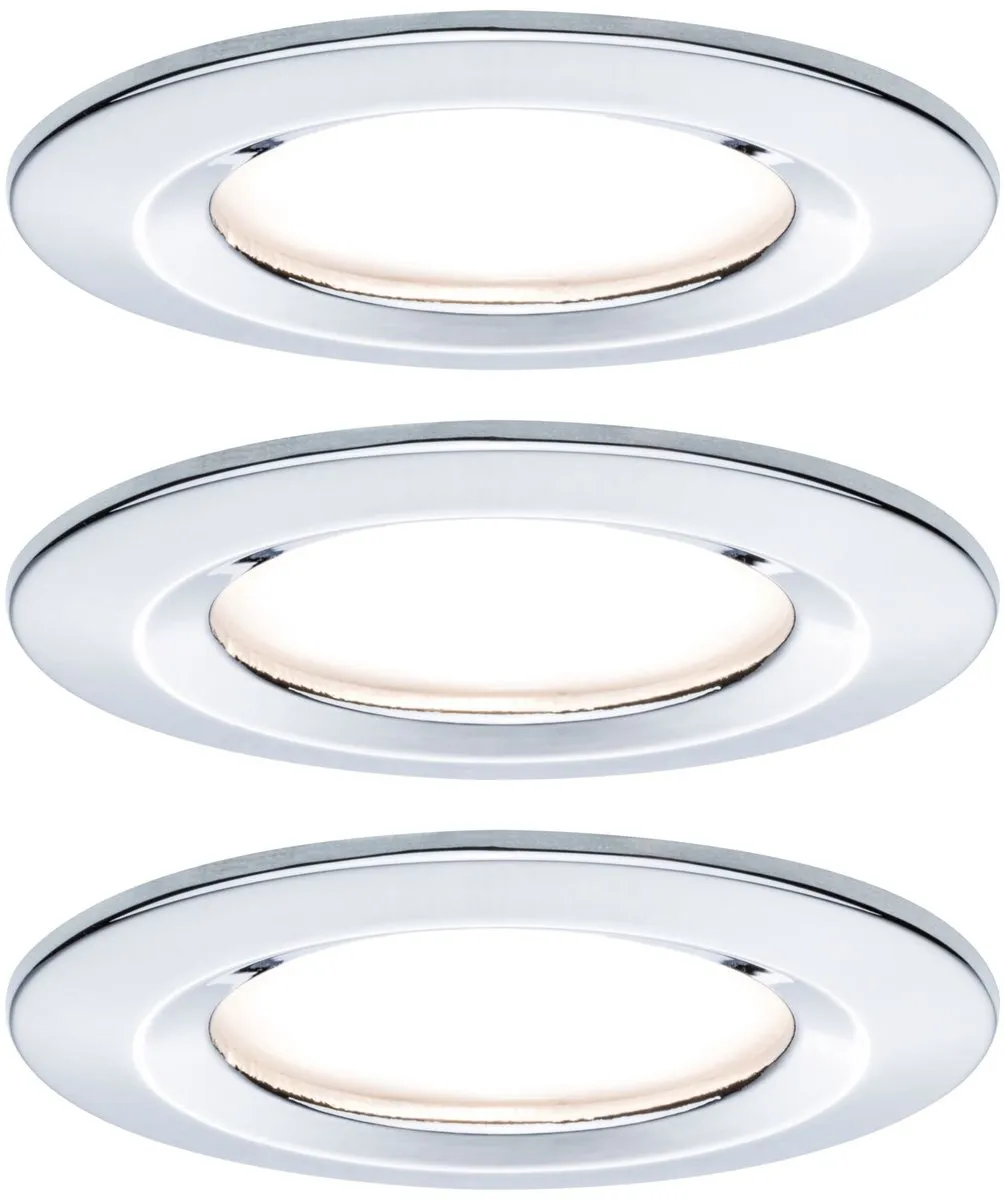 Paulmann Nova Basisset LED-inbouwlamp 3x6,5W 460lm 2700K - Chroom