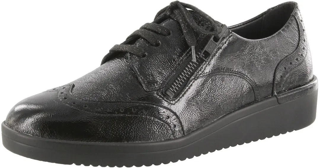 Solidus dames veterschoenen zwart maat 43