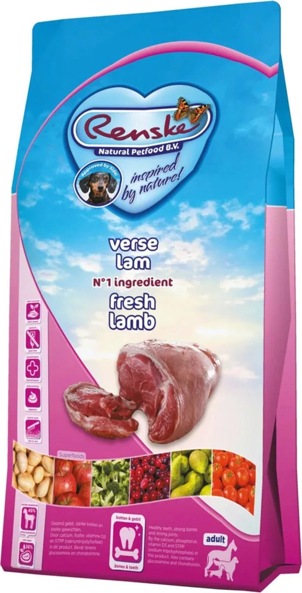 Renske Super Premium Adult Lam Graanvrij 12kg