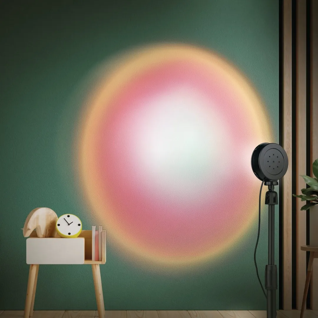 Grundig Sunset Lamp RGB Tafellamp - 16 Kleuren - Zwart - afbeelding 6 van 6