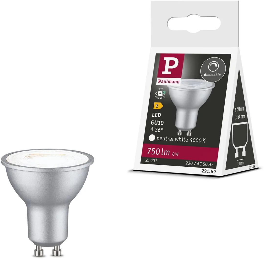 Paulmann Standaard LED Spot GU10 8W 750lm