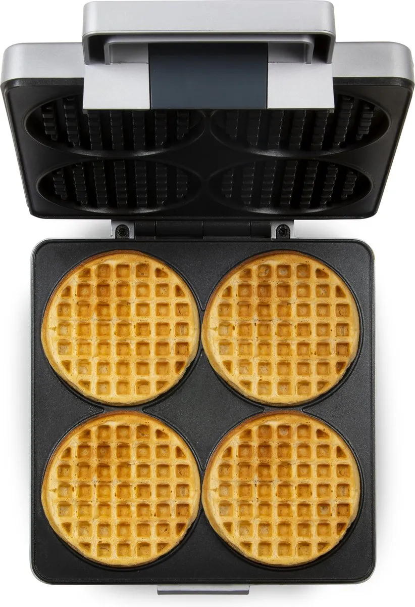 Domo DO9251W Wafelijzer - 1600W - 4 Stuks Grijs - afbeelding 6 van 6