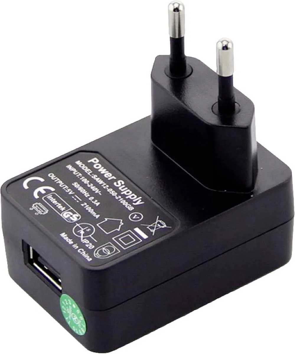 Zebra PWR-WUA5V12W0EU Laadstationnetvoeding voor scanner Zwart