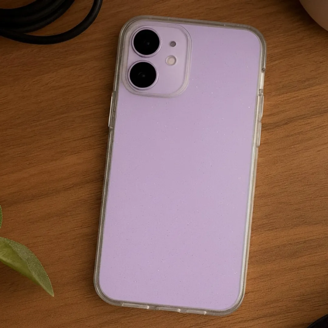 NUVEX iPhone 17 Hoesje - Transparant Glitter