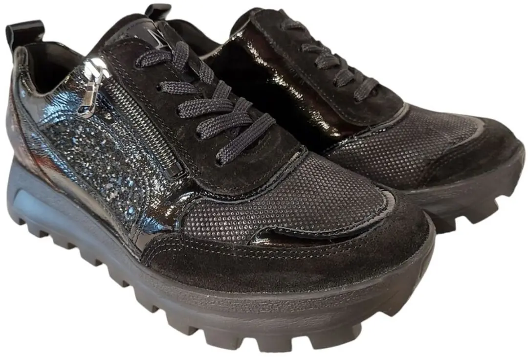Waldlaufer Orthotritt Sneaker 993H01 600 505 Zwart Wijdte H