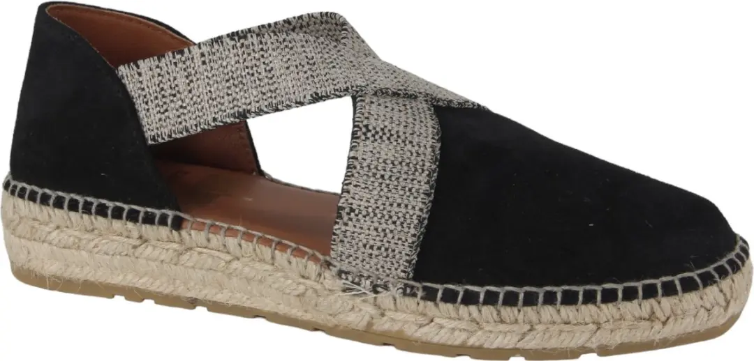 Viguera Vitelo Black 1890 Dames Espadrilles