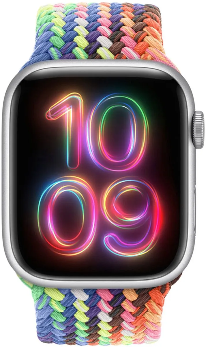 Apple Gevlochten Solobandje Apple Watch - 44/45/46/49mm - Pride Edition