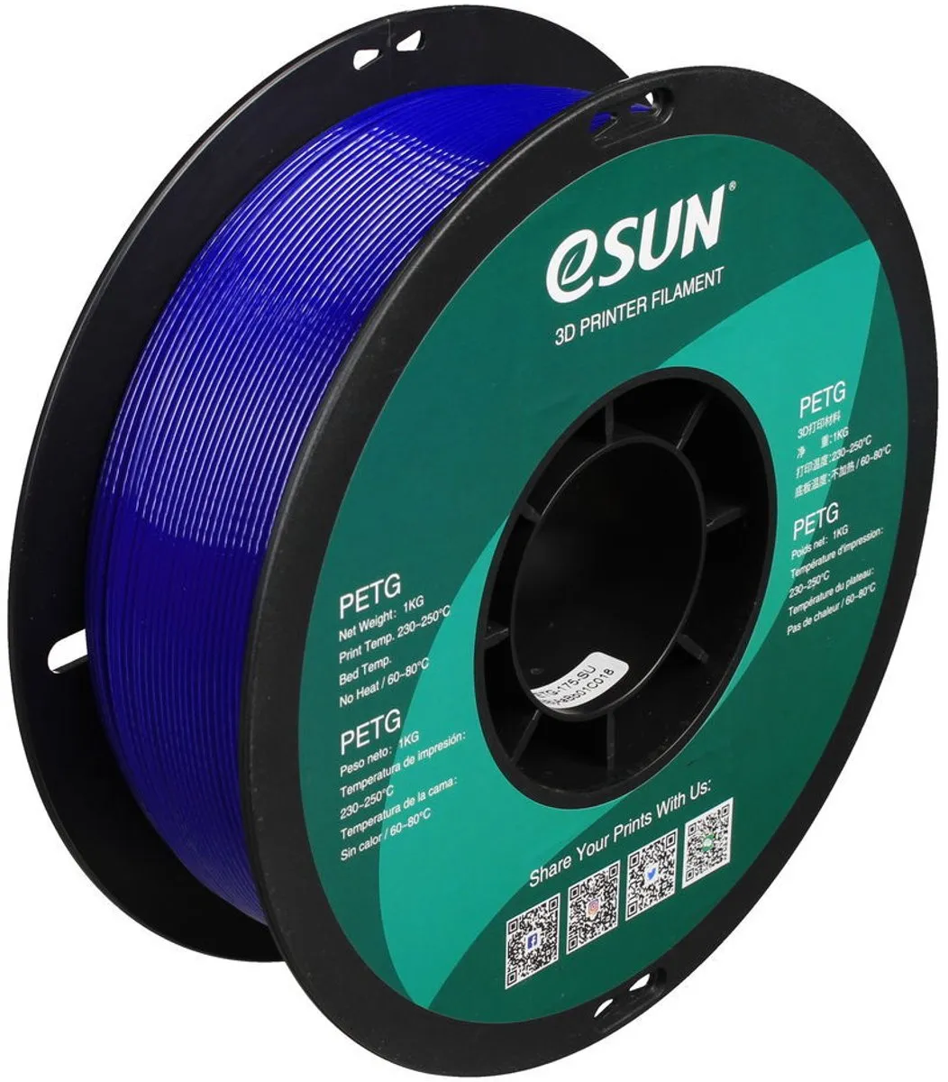 ESUN PETG Blauw 1.75mm 3D Filament - 1 kg