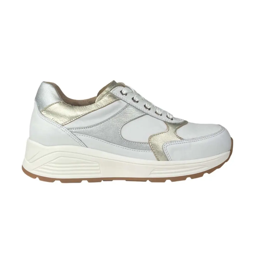 Nimco 7003 Polish Lace Sneakers - Wit - afbeelding 2 van 2