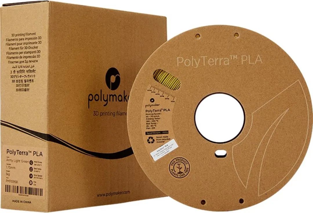 Polymaker PolyTerra PLA Filament 1.75mm 1000g Legergroen