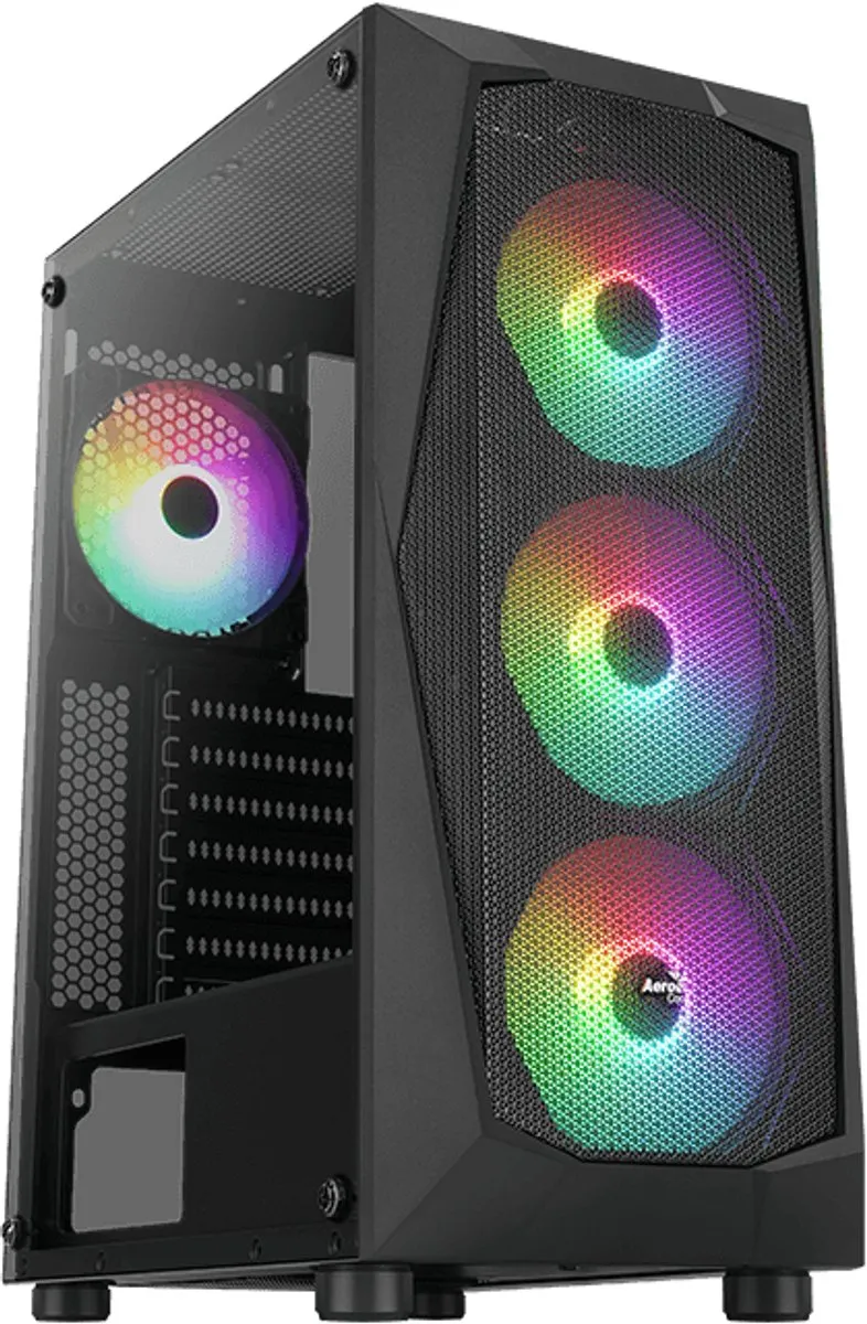 Aerocool Falcon ARGB Midi Tower - Zwart
