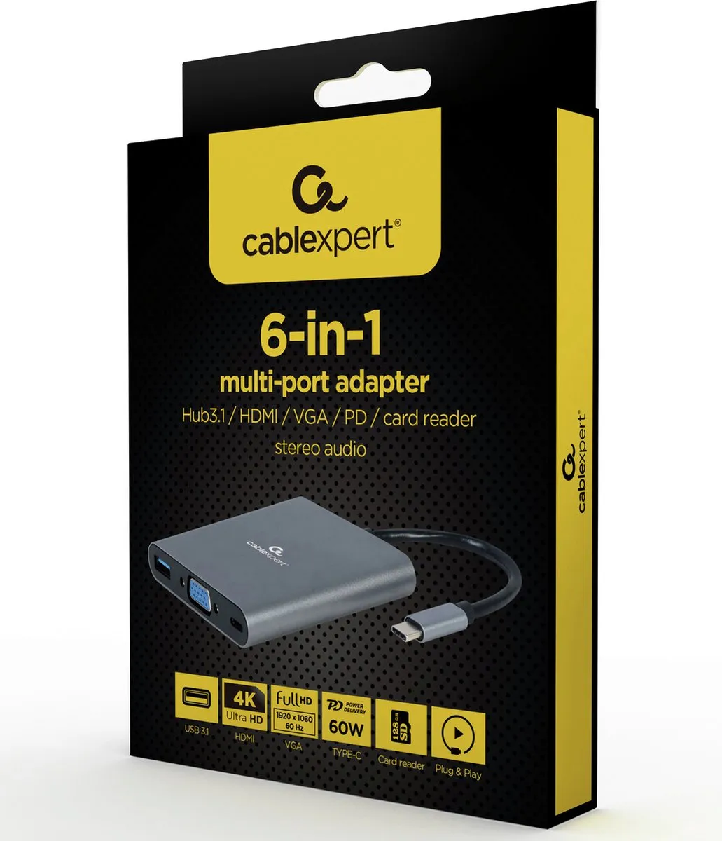 Gembird A-CM-COMBO6-01 USB Hub