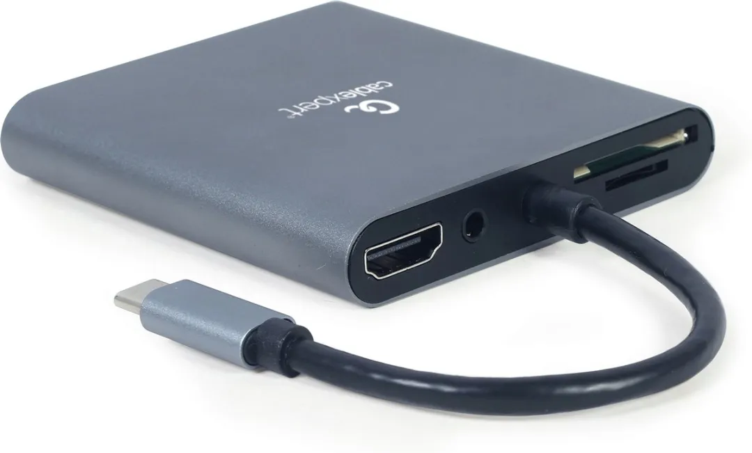 Gembird A-CM-COMBO6-01 USB Hub - 6 Poorten Grijs