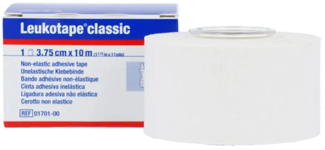Leukoplast Leukotape Tensoplastisch 10m x 3.75cm - Wit - afbeelding 2 van 6
