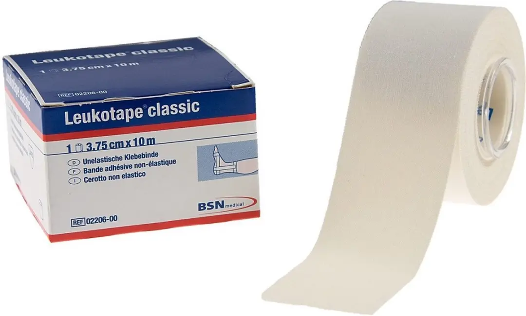 Leukoplast Leukotape Tensoplastisch 10m x 3.75cm - Wit - afbeelding 4 van 6