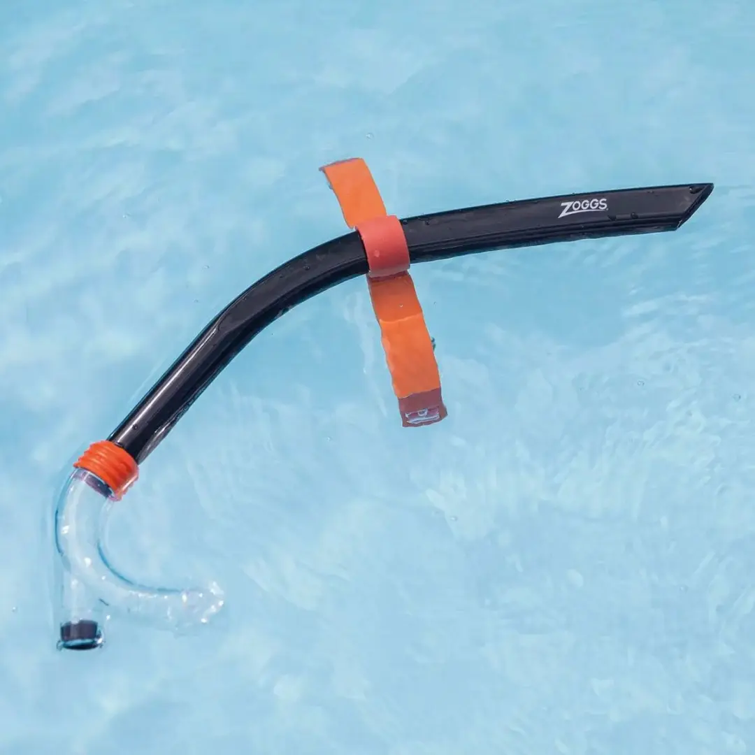 Zoggs Centre Line Snorkel - Zwart/Oranje - afbeelding 2 van 4