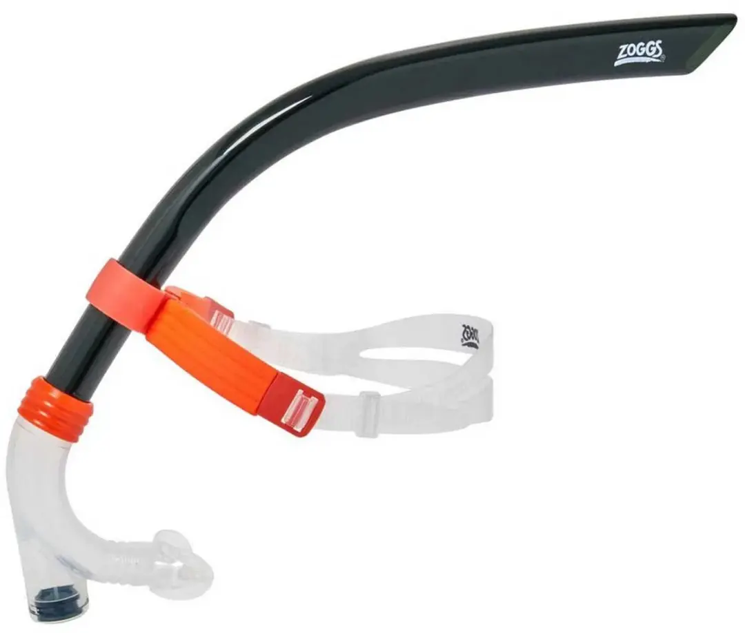 Zoggs Centre Line Snorkel - Zwart/Oranje - afbeelding 4 van 4