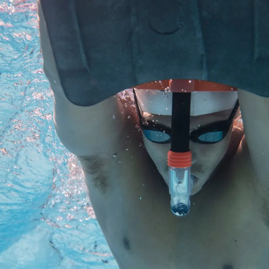 Zoggs Centre Line Snorkel - Zwart/Oranje - afbeelding 3 van 4