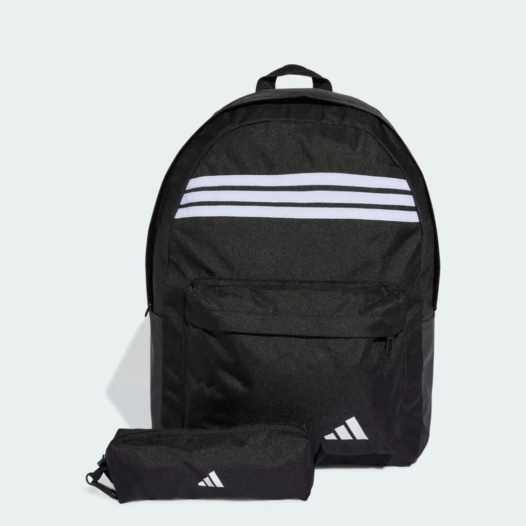 adidas Classic 3-Stripes Horizontal Rugzak 27,4L - Zwart - afbeelding 6 van 6
