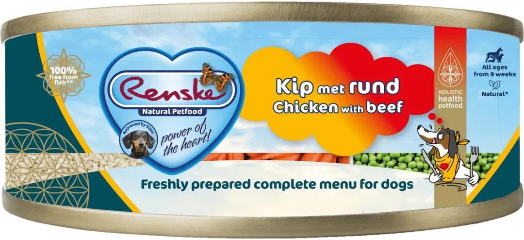 Renske Blikmenu Kip-Rund 95g - 24 Stuks