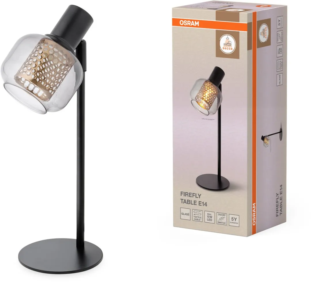 Osram Decor Firefly Tafellamp E14 - Zwart