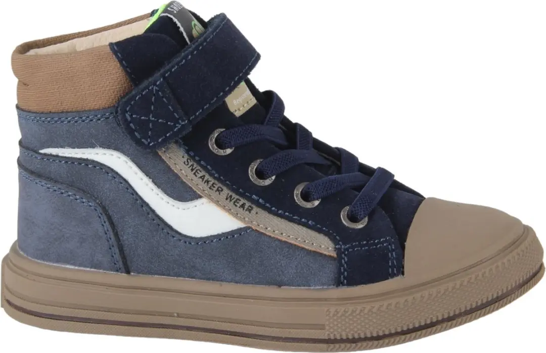 Shoesme ON24W402-B jongens klittenbandboots maat 34 blauw