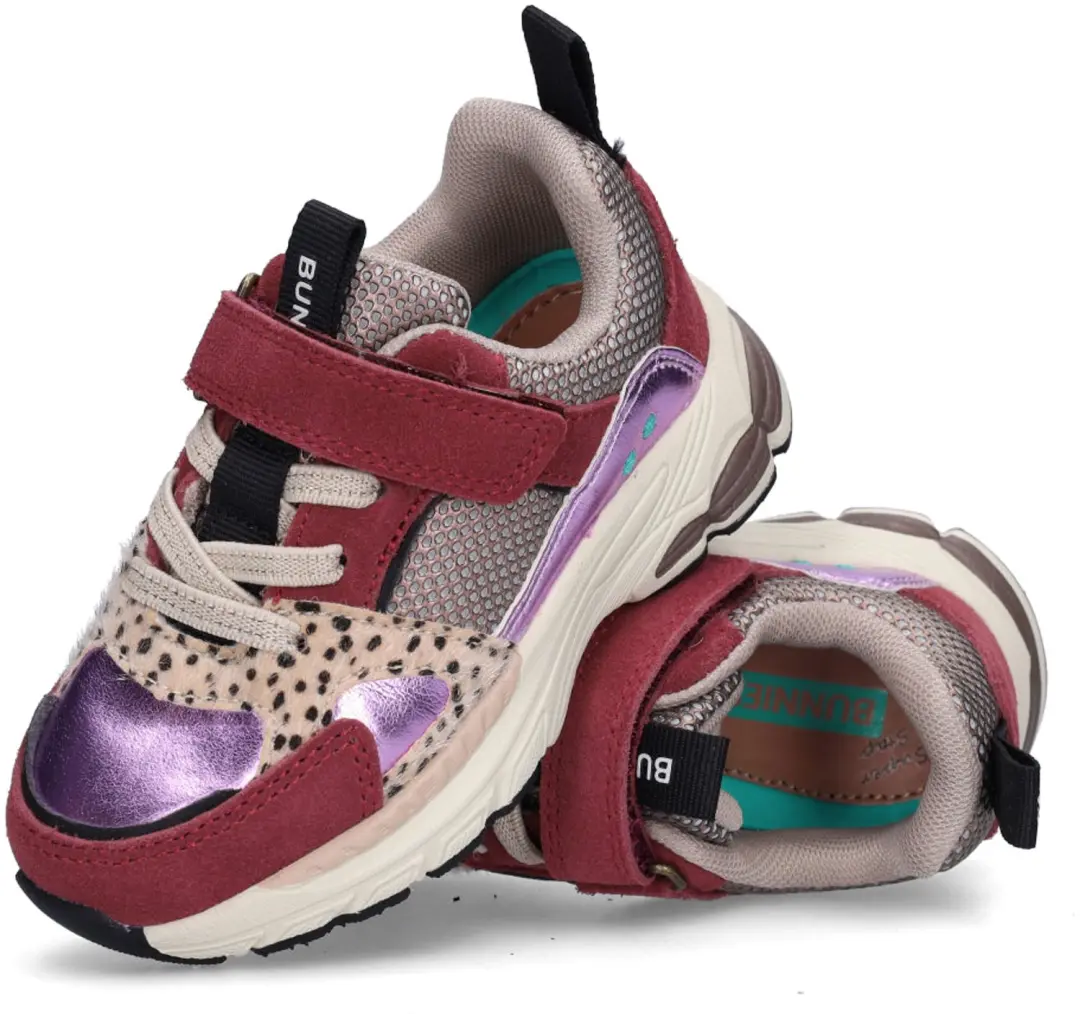 BunniesJR Valerie Valor Meisjes Sneakers - Bordeaux - afbeelding 6 van 6
