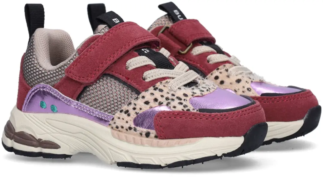 BunniesJR Valerie Valor Meisjes Sneakers - Bordeaux - afbeelding 2 van 6