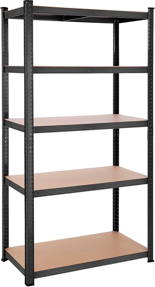 SONGMICS GLR050B01 Opbergrek met 5 niveaus, 50 x 100 x 200 cm, capaciteit 600 kg