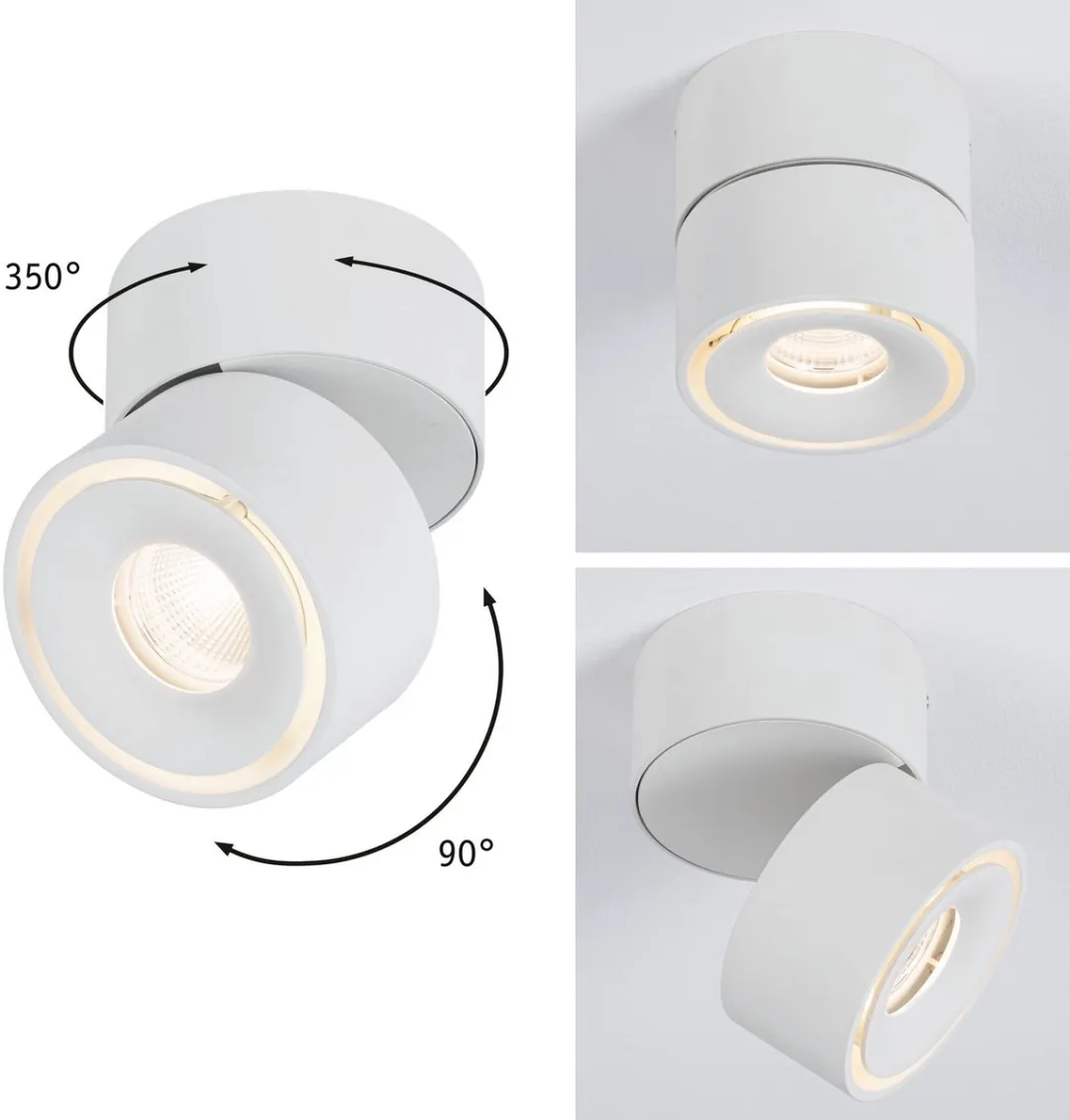 Paulmann Spircle LED Plafondlamp 8W 550lm 3000K - Wit mat