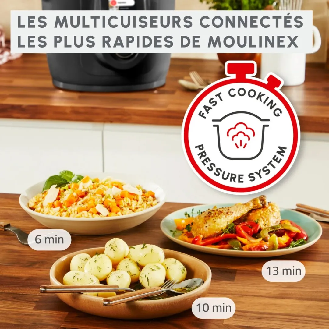 Moulinex Cookeo CE952810 Multicooker 6L - 9 Programma's - Zwart