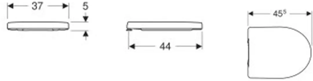 Geberit 300 Basic Closetzitting - Softclose - Wit - afbeelding 5 van 6
