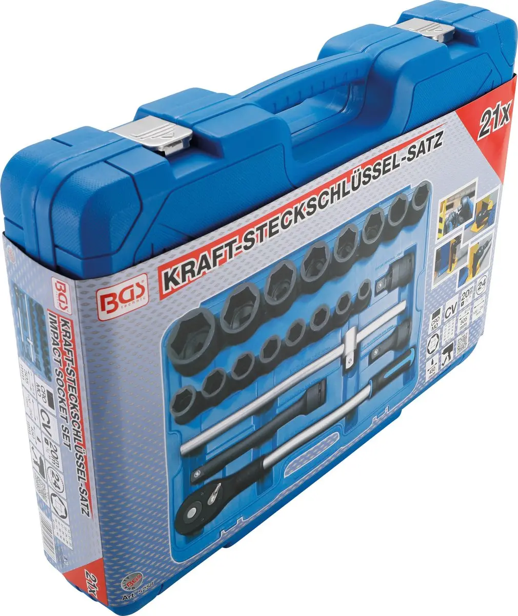 BGS technic Kracht dopsleutelset 3/4 21-delig