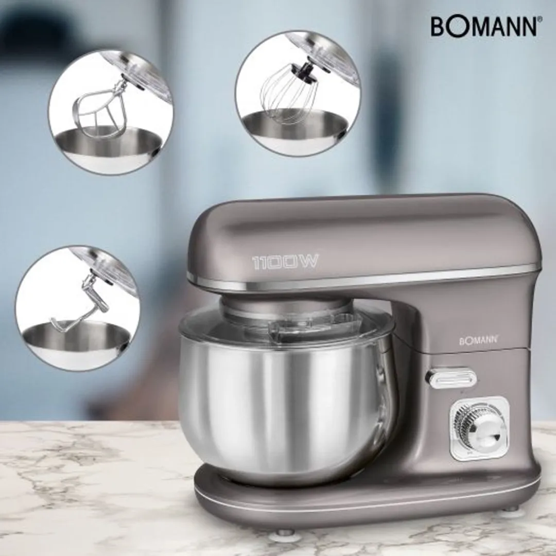 Bomann KM 6010 CB Keukenmachine 1100W - Titanium