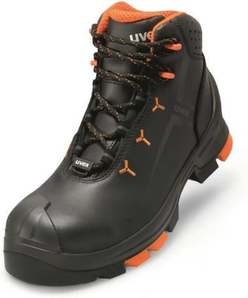 Uvex 2 laarzen S3 65032 zwart, oranje (65032)