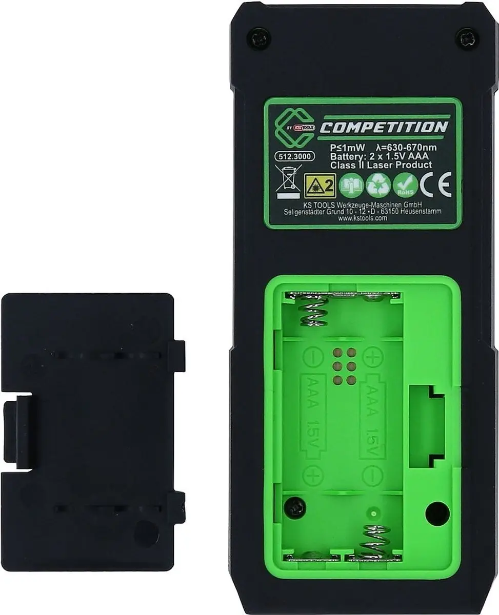 KS Tools COMPETITION Laserafstandsmeter 512.3000 - afbeelding 4 van 6